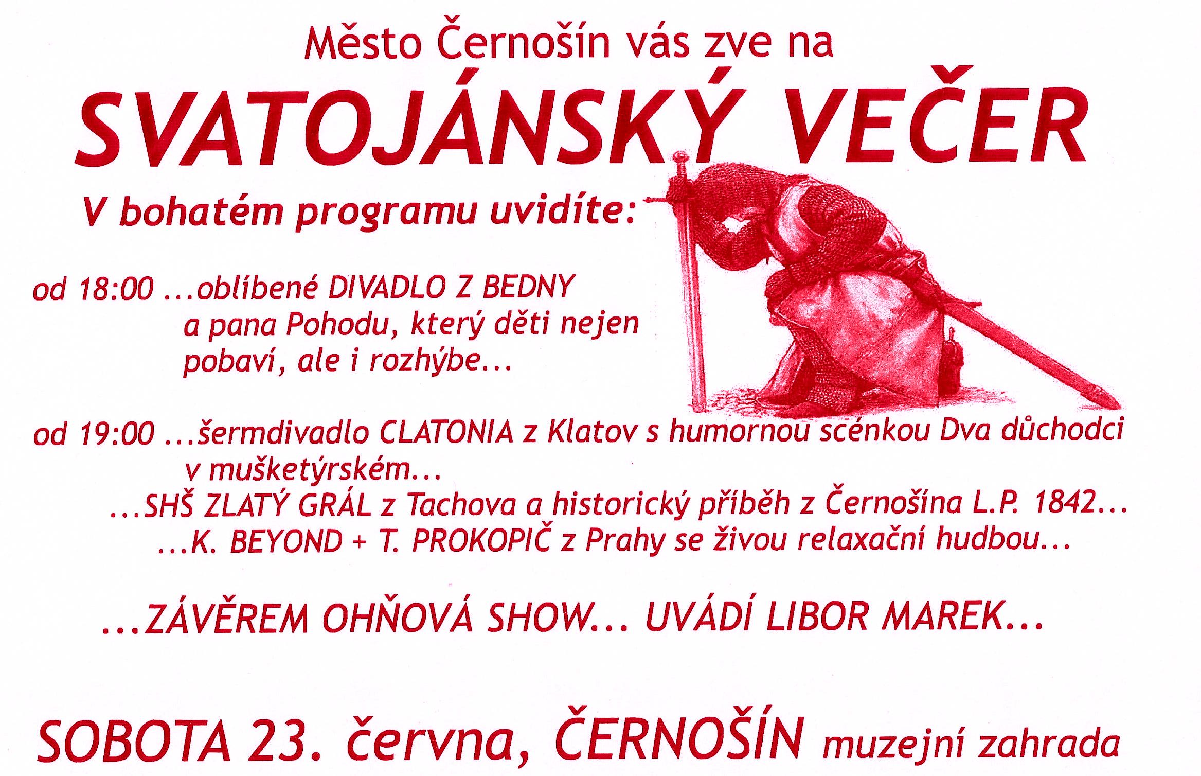 OÚ Černošín - plakát 2018