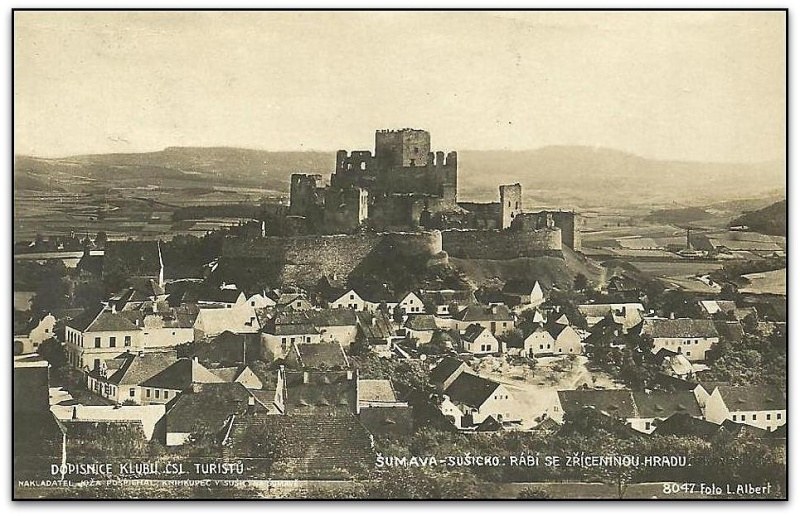 staré foto - hrad Rabí 1924